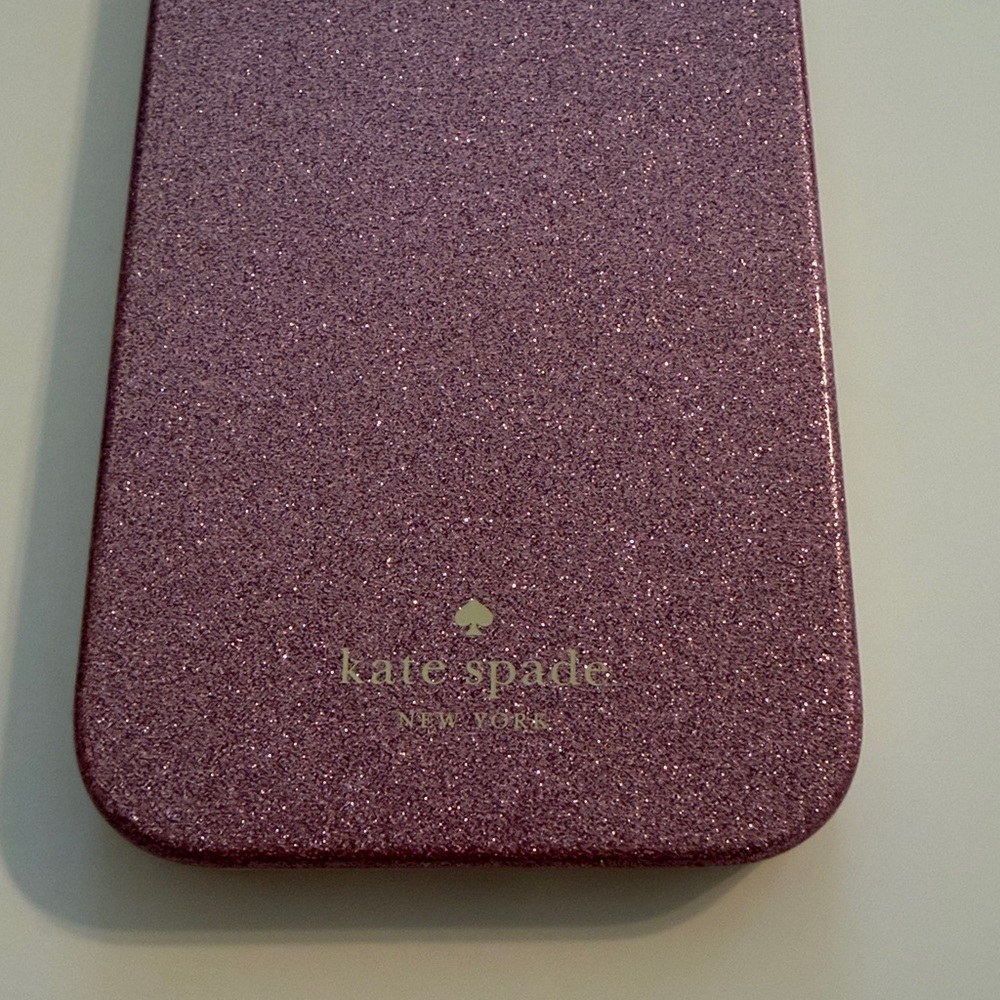 Kate Spade iPhone 14 Pro Pink Glitter Phone Case - Picture 2 of 4